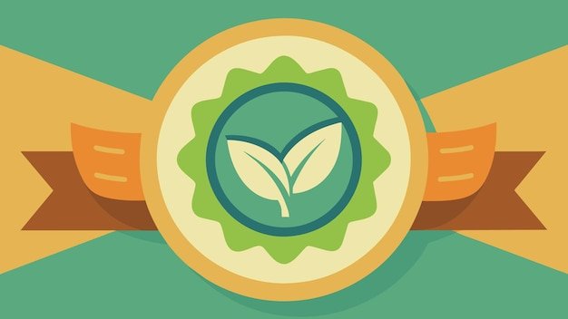 A close-up shot of a product label that clearly indicates it's made from recycled materials; the label also features certifications like 