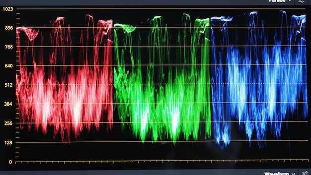 A graphical representation of the frequency spectrum with labeled ranges for bass, midrange, and treble. Visualizations of equalizer curves adjusting each range are also displayed.