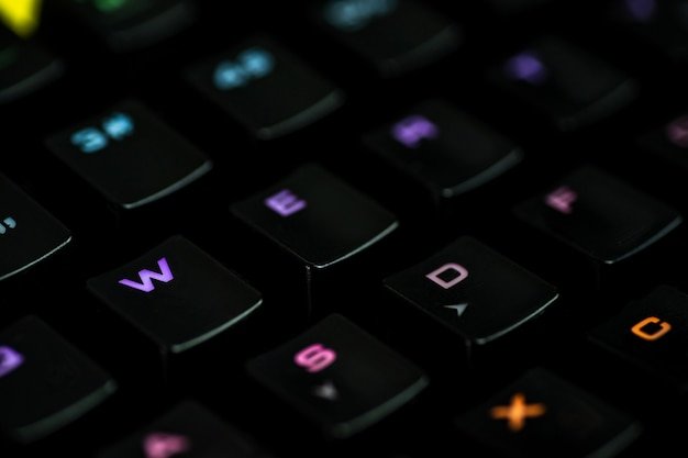 A high-tech gaming setup with virtual reality headsets, advanced graphics cards, and ergonomic gaming peripherals, highlighting the cutting-edge technology enhancing PC gaming in 2025.
